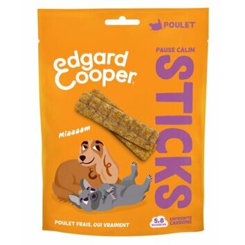 Sticks protéinés naturels pour chien au poulet 75 g Edgard et Cooper