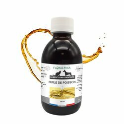 Oméga 3 huile de poisson chien chat 200 ml Floralpina Oméga 3 huile de poisson chien chat 200 ml Floralpina