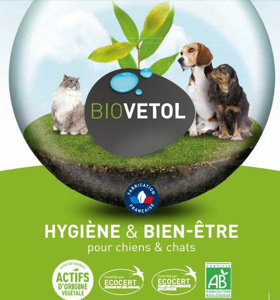 Produits BIO Biovetol, hygiène et bien-être chat et chien