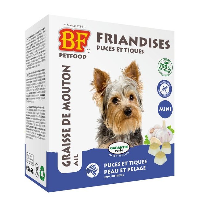 Avis sur Friandises Puces et Tiques pour chien par BF Petfood