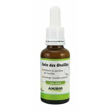 Soin des oreilles bactéricide et virucide 30 ml Anibio