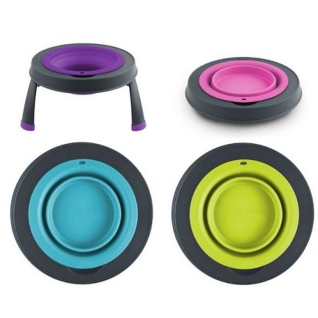 Ecuelle simple verte pliable pour chien Ecuelle simple verte pliable pour chien