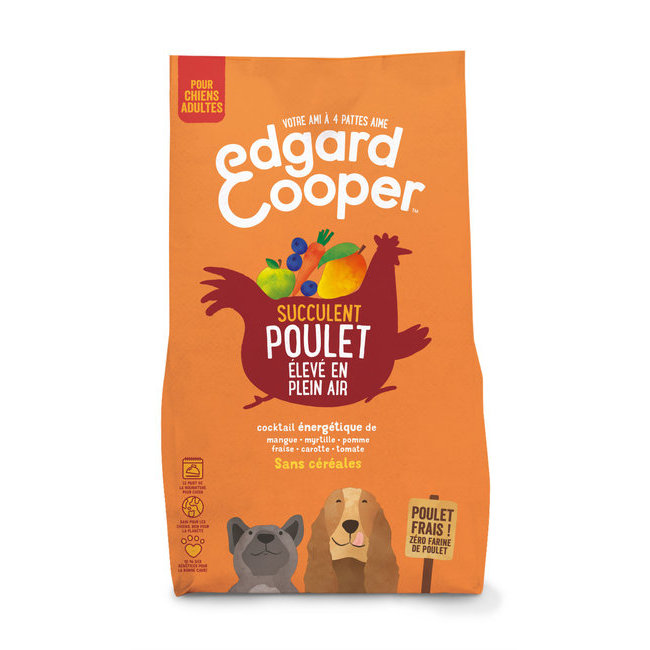 Croquettes pour chien Poulet frais Edgard et Cooper Croquettes pour chien Poulet frais Edgard et Cooper