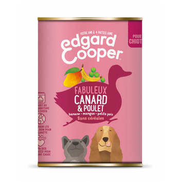 Pâtée pour chiot sans céréales 6 x 400 g Edgard et Cooper