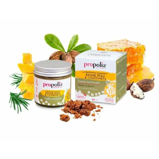 Baume peau et coussinets Propolis 60 ml Propolia Baume peau et coussinets Propolis 60 ml Propolia