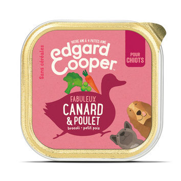 Pâtée pour Chiot à la viande fraîche 11 x 150 g Edgard et Cooper