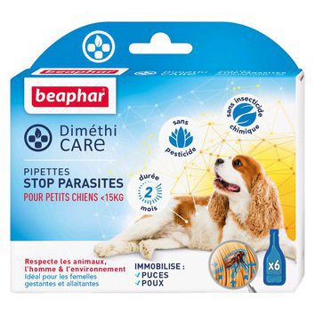 Pipettes Stop Parasites Chien Diméthicare x 6 Beaphar