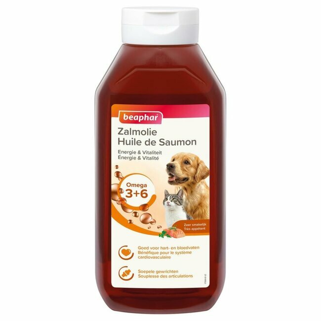 Huile De Saumon Dibaq – Complément Alimentaire Chien Et Chat – Brillant Poil – 300ml