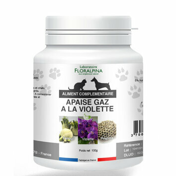 Poudre Apaise Gaz à la Violette 100 g Floralpina