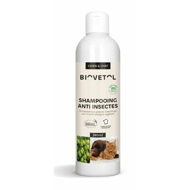 Shampooing Anti-Insectes BIO par Biovetol Shampooing Anti-Insectes BIO par Biovetol