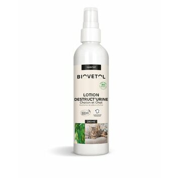 Lotion Bio Destruct Urine pour Chat 240 ml Biovétol