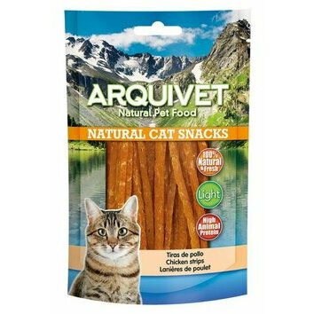 Lamelles de poulet pour chat 50 g Arquivet