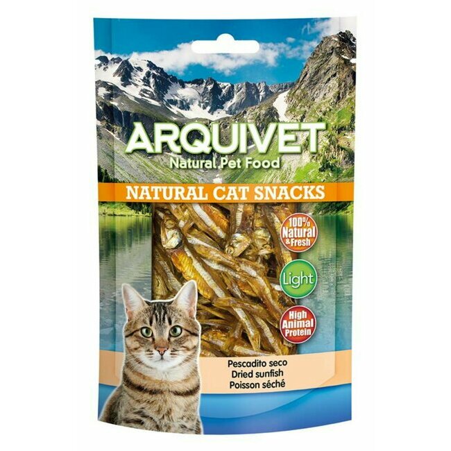 Alimentation Du Chat Friandises Ou Herbe A Chat Poisson Seche Pour Chat 50 G Arquivet Albert Le Chien