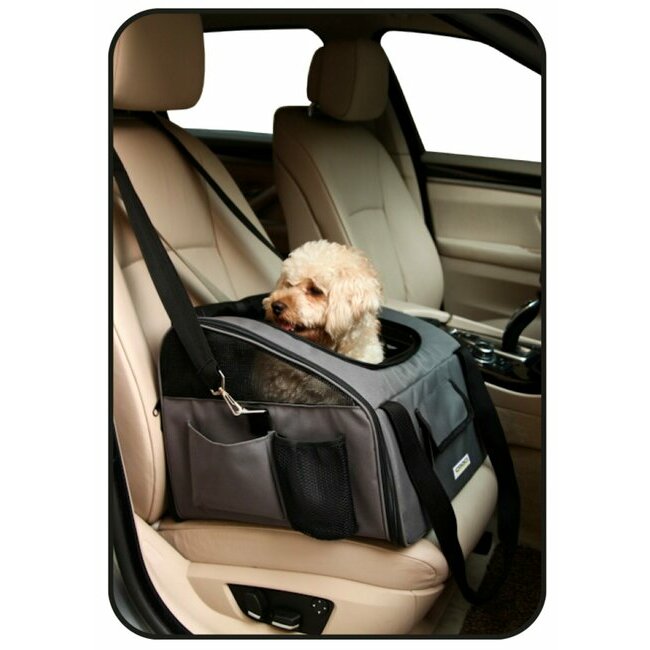 Couchage, accessoires et toilettage > Corbeille, tapis et sac > Sac de  transport pour voiture Trasportino de Croci : Albert le chien