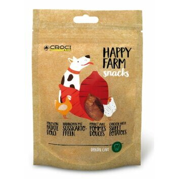 Snacks Poulet patates douces Happy Farm 80 g par Croci