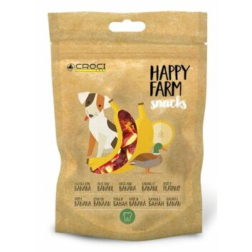 Snacks Canard et Banane Happy Farm 80 g par Croci