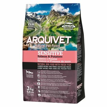 Croquettes chien Sensitive Saumon 3 kg Arquivet