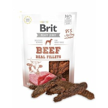 Friandises Jerky Filets boeuf et poulet 80 g Brit