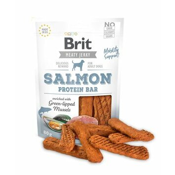 Friandises Jerky mobility support saumon 80 g Brit