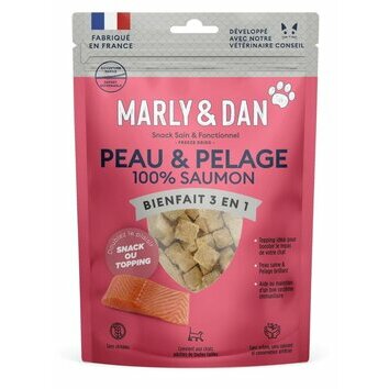 Bouchées pour chat Booster peau et pelage Oméga 3 en 40 g par Marly & Dan