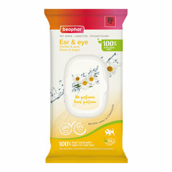  Lingettes nettoyantes Yeux et Oreilles sans parfum chien et chat x 30 Beaphar