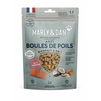 Bouchées Anti boules de poils pour chat 40 g Marly et Dan