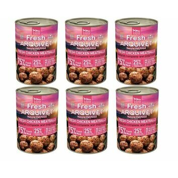 Pâtée en boulettes Poulet carottes petits pois 6 x 400 g Arquivet Pâtée en boulettes Poulet carottes petits pois 6 x 400 g Arquivet