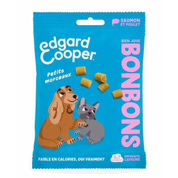 Friandises Bonbons Saumon et poulet 50 g Edgard et Cooper Friandises Bonbons Saumon et poulet 50 g Edgard et Cooper