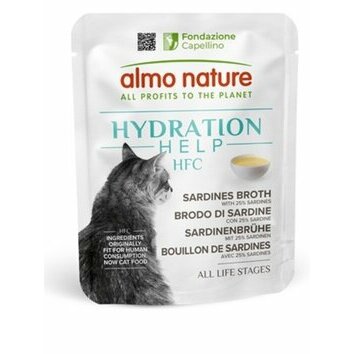 Soupe pour chat Bouillon naturel Hydratation Help 6 x 50 g Almo Nature Soupe pour chat Bouillon naturel Hydratation Help 6 x 50 g Almo Nature