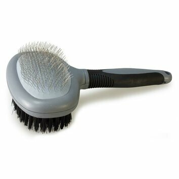 Brosse double ovale 19 x 11 cm chien Arquivet