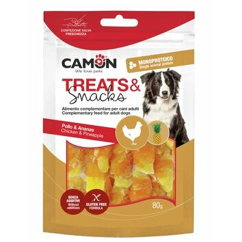 Bouch&eacute;es au poulet ananas pour chien 80 g Camon