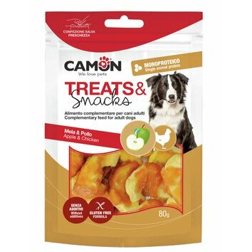 Bouch&eacute;es pour chien pomme avec poulet 80 g Camon
