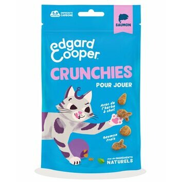 Friandises naturelles chat crunchies saumon 50 g Edgard et Cooper