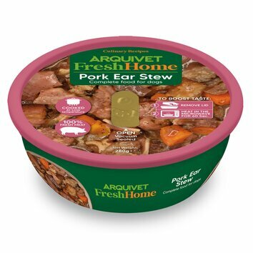 Plat mijot&eacute; oreilles de porc recette maison pour chien 100% naturel sans c&eacute;r&eacute;ales 280 g Arquivet