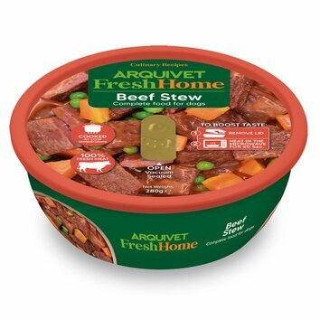 Plat mijoté de boeuf recette maison pour chien 100% naturel sans céréales 280 g Arquivet Plat mijoté de boeuf recette maison pour chien 100% naturel sans céréales 280 g Arquivet