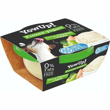 Yaourt glac&eacute; Pomme Poulet chien chat sans lactose 110 g YowUp