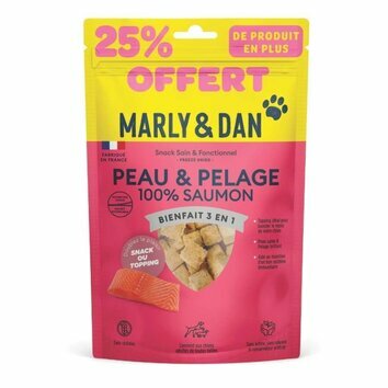 Bouch&eacute;es pour chien Peau et Pelage Om&eacute;ga 3 en 50 g + 25 % par Marly & Dan