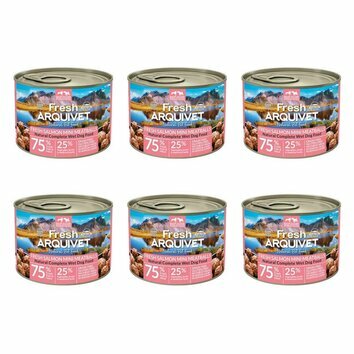 Pâtée pour chien boulettes Mini saumon, carottes et petits pois 6 x 200 g Arquivet Pâtée pour chien boulettes Mini saumon, carottes et petits pois 6 x 200 g Arquivet