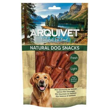 Mini saucisses de saumon pour chien 100 g Arquivet