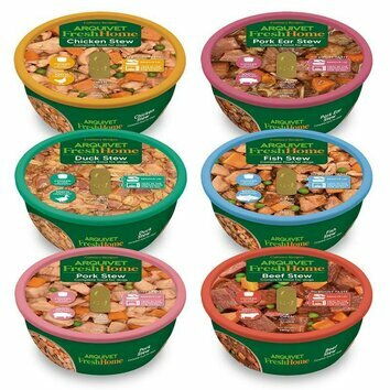 Pack vari&eacute; plat mijot&eacute; recette maison 6 go&ucirc;ts pour chien 100% naturel sans c&eacute;r&eacute;ales 6 X 280 g Arquivet