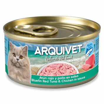 Filet pour chat avec thon rouge en sauce 6 x 80 g Arquivet