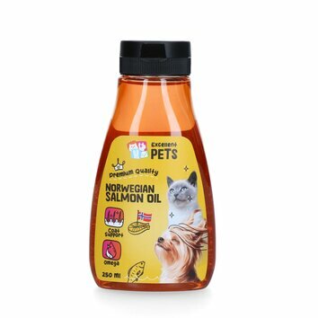 Huile de saumon norv&eacute;gien chien et chat Excellent Pets
