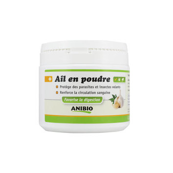 Ail en poudre Digestion et parasites 350 g Anibio