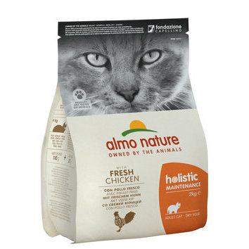 Croquettes chat Holistic Maintenance Poulet ou Poisson Almo Nature