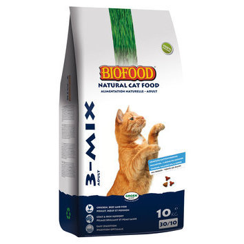 Croquettes pour chat Kat 3 Mix 10 kg Biofood Croquettes pour chat Kat 3 Mix 10 kg Biofood