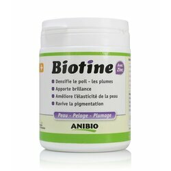 Biotine avec Zinc Beauté du poil chien chat Anibio