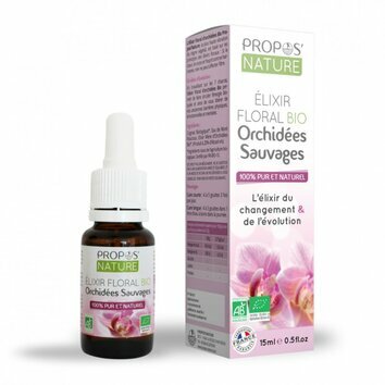 Elixir floral Bio orchidées anti-stress 15 ml par Propos Nature Elixir floral Bio orchidées anti-stress 15 ml par Propos Nature