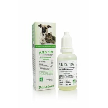 A.N.D. 109 Equilibre de la flore intestinale 30 ml Bionature A.N.D. 109 Equilibre de la flore intestinale 30 ml Bionature