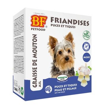 Friandises Puces et Tiques pour chien par BF Petfood
