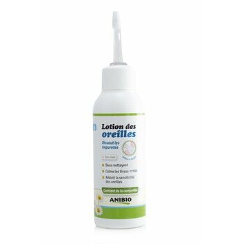 Lotion des oreilles nettoyante 125 ml Anibio Lotion des oreilles nettoyante 125 ml Anibio